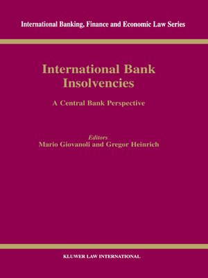 cover image of International Bank Insolvencies